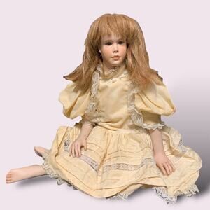 Vintage 1991 Porcelain Doll by The Doll Artworks Catherine Mathers 12.5" "Grace"